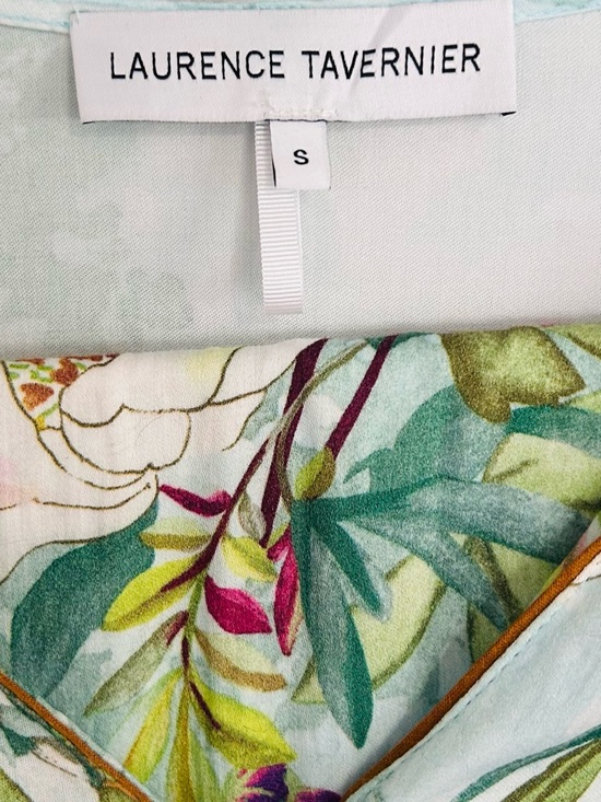 Laurence Tavernier Floral Viscose Lounge Set S French Quiet Luxury Pajama Set - Picture 8 of 10